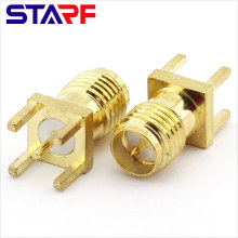 1.6 mm 50 Ohm SMA End Launch PCB Jack Connector Amphenol RF Connector 901-10003